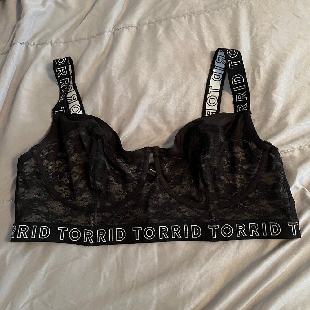 Torrid Size 2 Black Lace Lingerie Bra